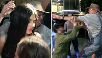 Kylie Jenner -- Stops for Young Fans This Time, But Grandpa Brawls with Photogs! (VIDEO)